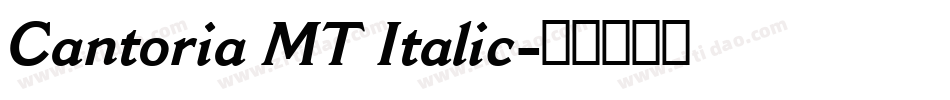 Cantoria MT Italic字体转换